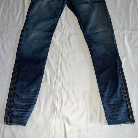 Men's Robin's Jeans Zipper Skinny R50752 Size 32 Dark Wash Authentic - Picture 2 of 8